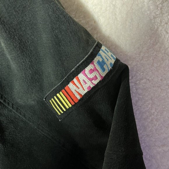 Jeff Hamilton Pro Sport Suede Jacket NASCAR Ups Men’s XL Black Dale Jarrett - Picture 9 of 16